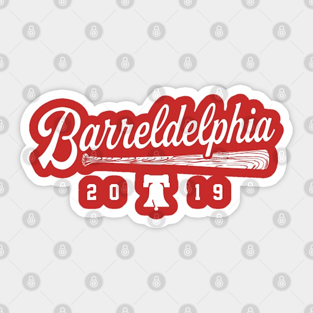 Barreldelphia - Red Sticker by KFig21